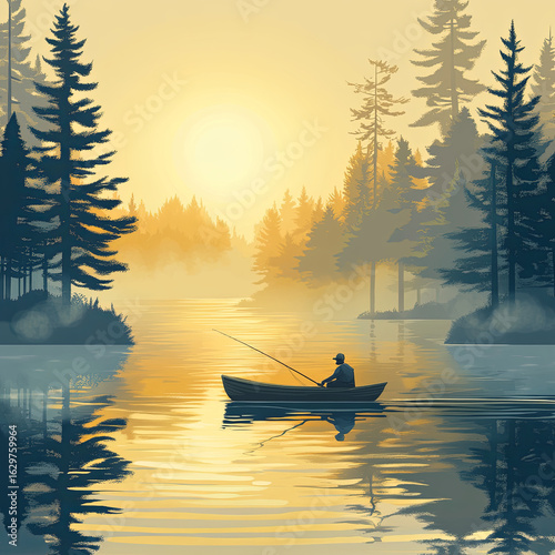 peaceful fishing trip