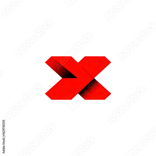 Free Download Red, bold, stylized 'X' logo - GFXLoad