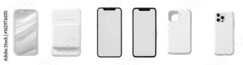 Smartphone cases in various views