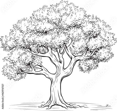 Modern Olive Tree Black Icon Vector Artistic Black Olive Tree Vector Logo