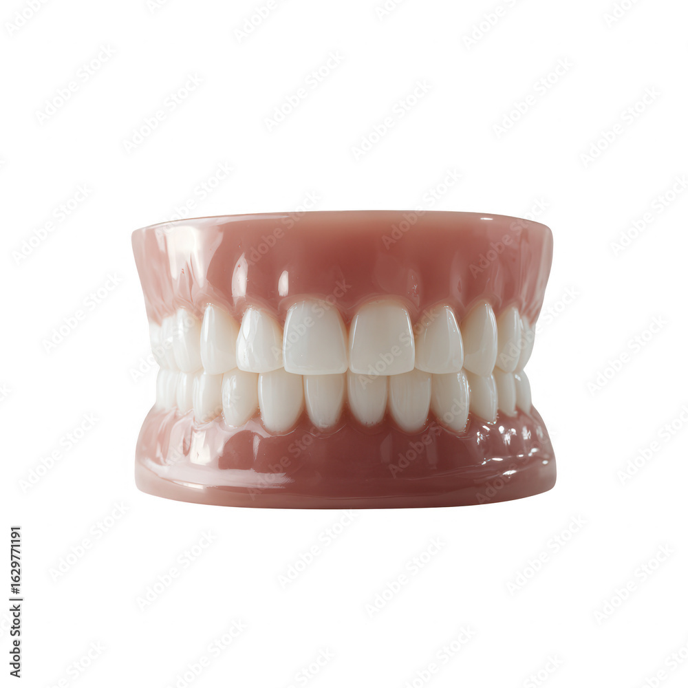Obraz premium Close-up of a dental model showcasing realistic teeth. Perfect for educational purposes, dental practices, and health-related materials.