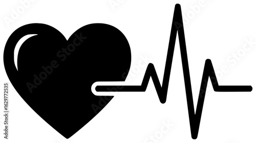 ecg machine monitoring heart activity and displaying heart rhythm rate signals