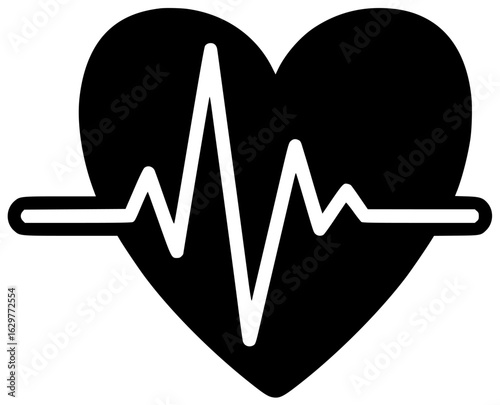 ecg machine monitoring heart activity and displaying heart rhythm rate signals