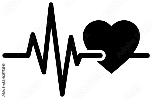 ecg machine monitoring heart activity and displaying heart rhythm rate signals