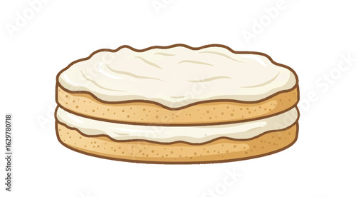 piece of cake and cream