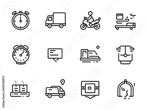 On-Time Delivery Line Art Builds Strong Customer Trust