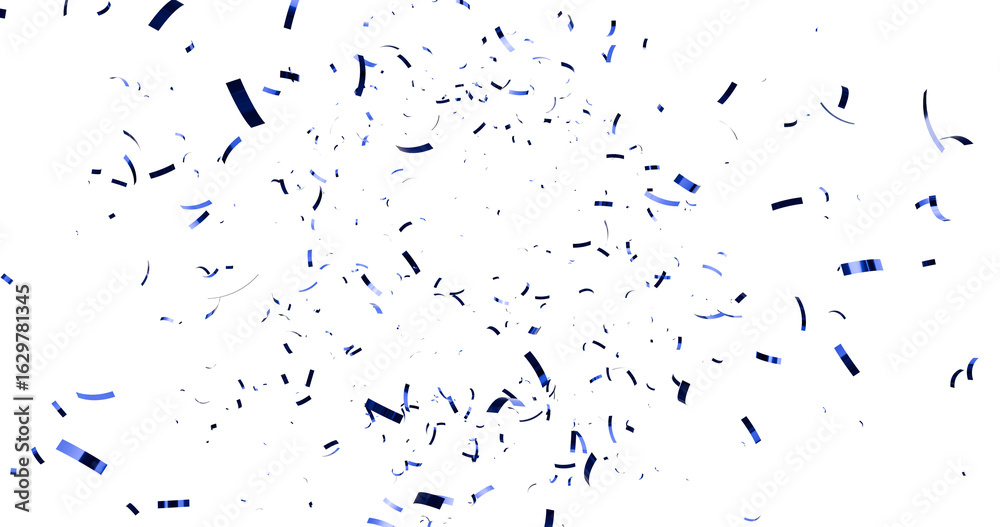 Obraz premium 3d render of confetti floating isolated. multi color confetti falling down isolated on transparent background. Falling gold foil, flying yellow glitter. Christmas holiday. confeti png