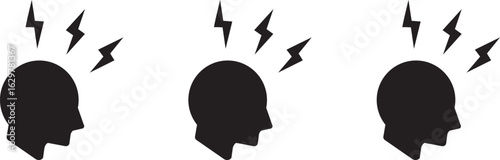  Headache icon Symbol collection