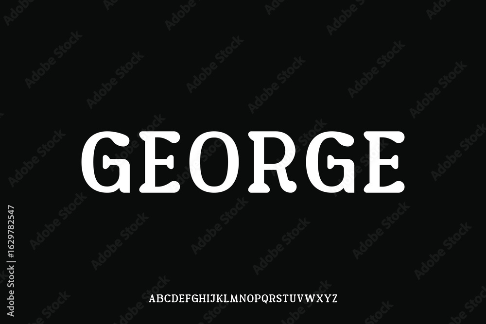 Fototapeta premium Display alphabet font vector design suitable for headline, poster, logo, magazine and many more