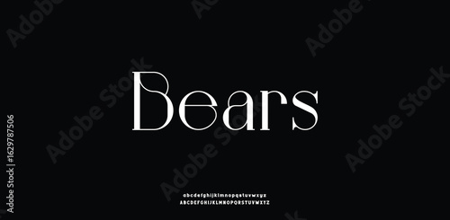  technology font. Typography fonts regular uppercase and lowercase. Vector illustration.