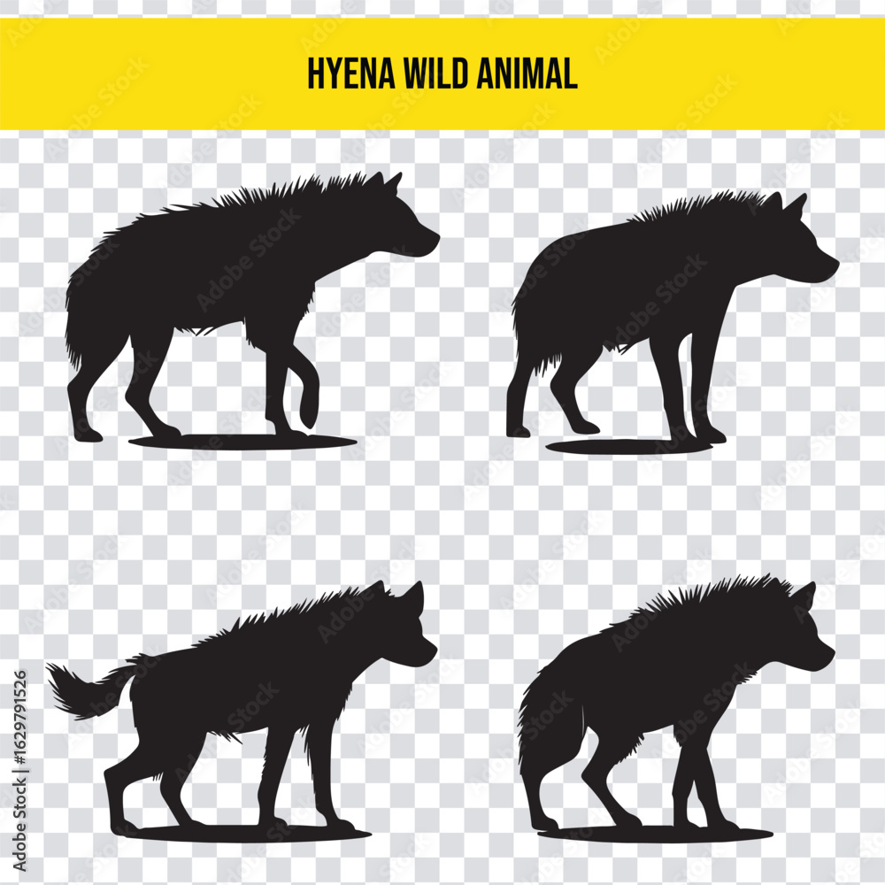 Obraz premium Hyena silhouette