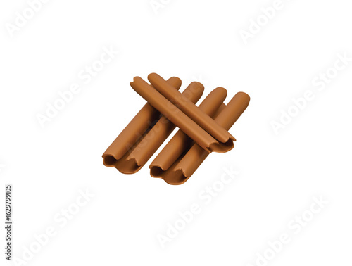 cinnamon icon 3d illustration render