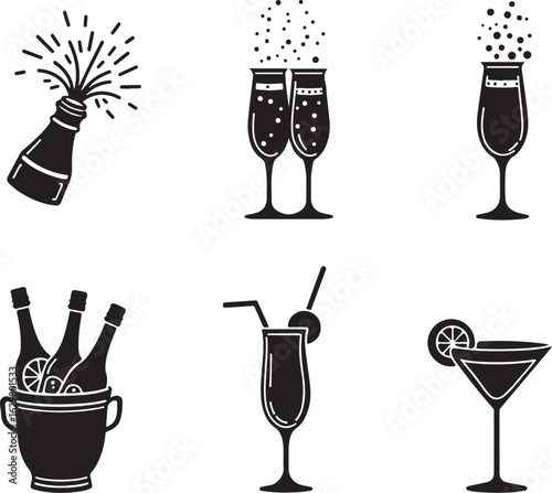 Celebrate moments with bubbly champagne and festive cocktails