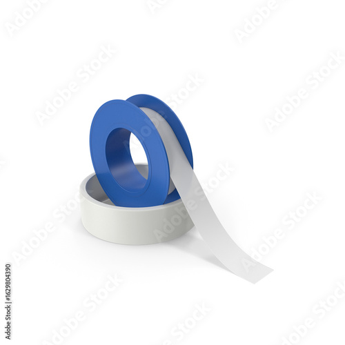 Plumber’s Teflon Tape Roll Isolated on Transparent Background