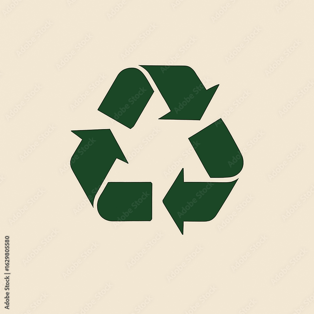 Obraz premium green recycle symbol