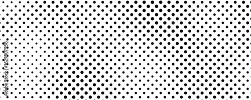 Monochrome halftone background with dots