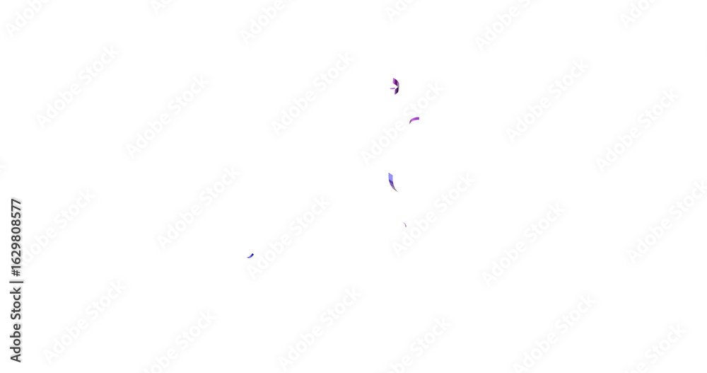 Fototapeta premium Confetti Celebrations Party Background Design. Colorful confetti isolated on transparent background. Holiday effect, 3d Rendering Transparent Confeti.