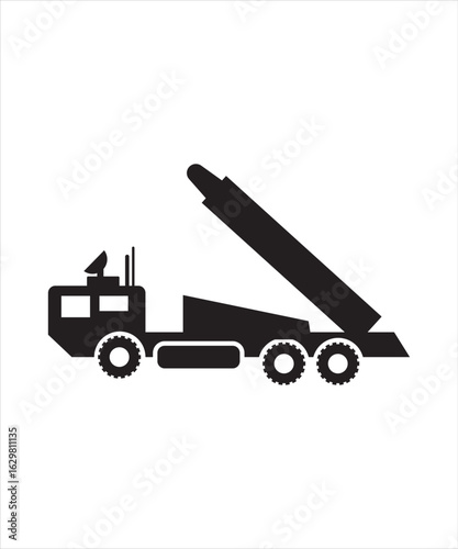 missile launcher icon, vector best flat icon.
