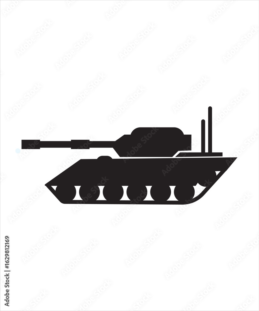 Fototapeta premium Army tank icon, vector best flat icon.