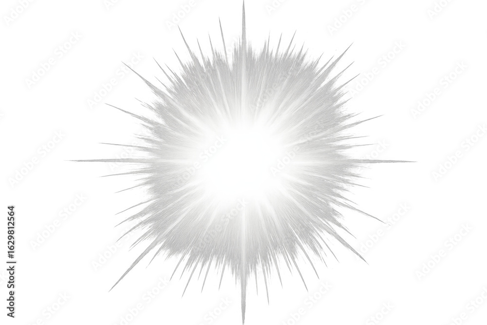 Fototapeta premium White star shining brightly on a transparent background, perfect for adding a touch of sparkle to any project