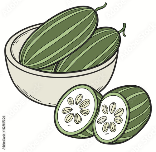 cucumber in a bowl