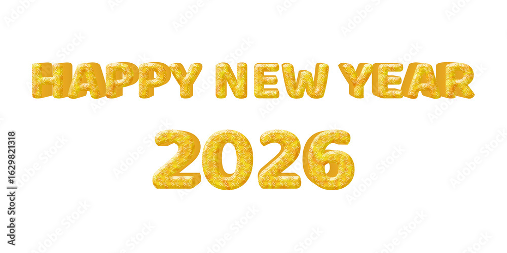 Fototapeta premium Golden 3D Text 
