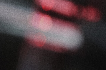 Abstract red light, modern blurred background film grain texture with dust. Elegant light design minimal style composition, Trendy overlay gradient grainy scratches texture for your projects