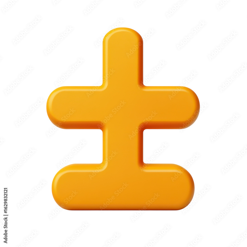 Obraz premium Orange stylized earthwork symbol, representing soil, ground on transparent background