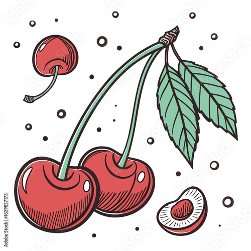 cherry in water