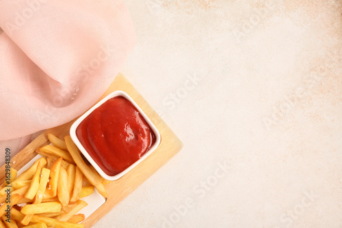 Crispy golden french fries ...