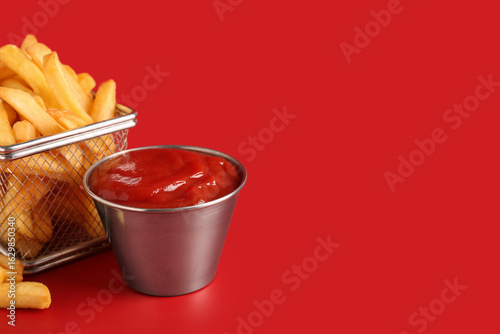Deep fryer basket with tast...