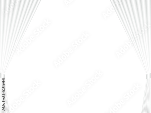 カーテン、m6白、開