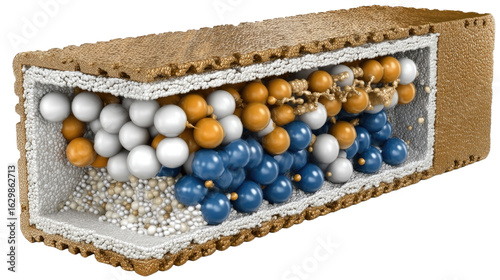 Exploring the intricate structure of battery technology laboratory setting 3d model scientific environment detailed view energy storage