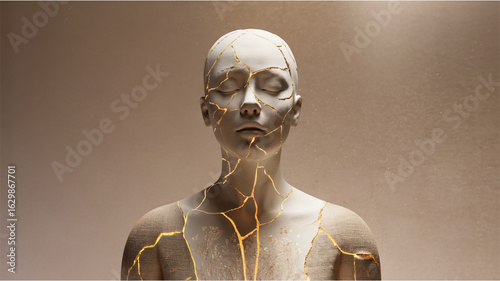 Female Portrait of Emotional Healing and Strength