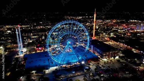 Quadro su tela Ferris Wheel In Orlando Florida United States