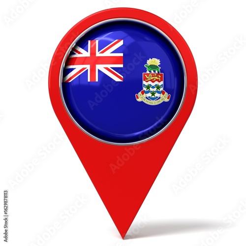 Cayman Islands - location pin with flag - 3D illustration Free Download Cayman Islands - location pin with flag - 3D illustration - GFXLoad