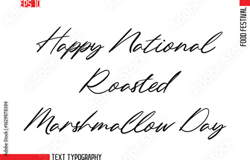 Happy National Roasted Marshmallow Day.eps