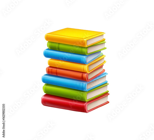 Wallpaper Mural Stack of colorful books (52) Torontodigital.ca