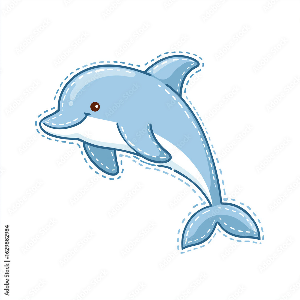 Fototapeta premium blue dolphin