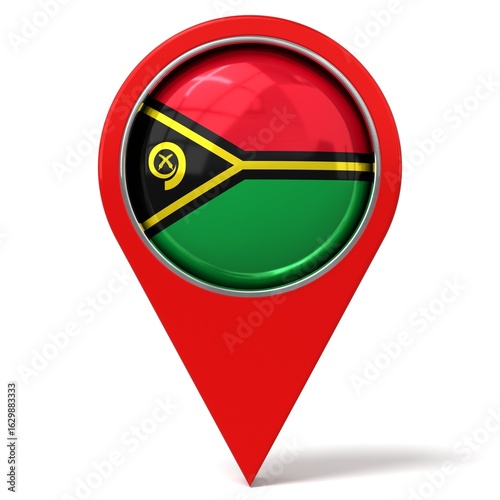 Vanuatu - location pin with flag - 3D illustration Free Download Vanuatu - location pin with flag - 3D illustration - GFXLoad
