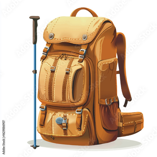 a camping backpack