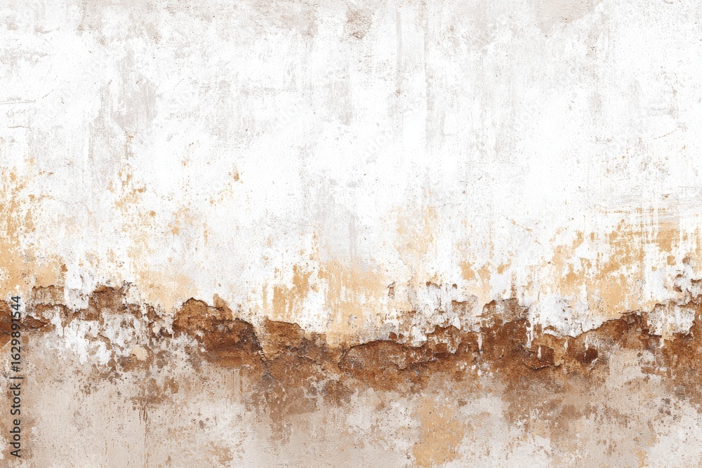 Fototapeta premium Aged, weathered wall texture with a gradient of beige and brown
