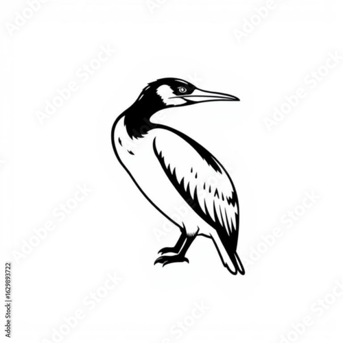 Black Cormorant Animal Icon