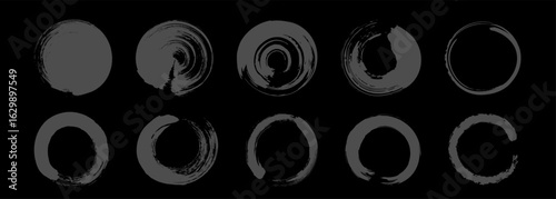 和風な筆の丸セット