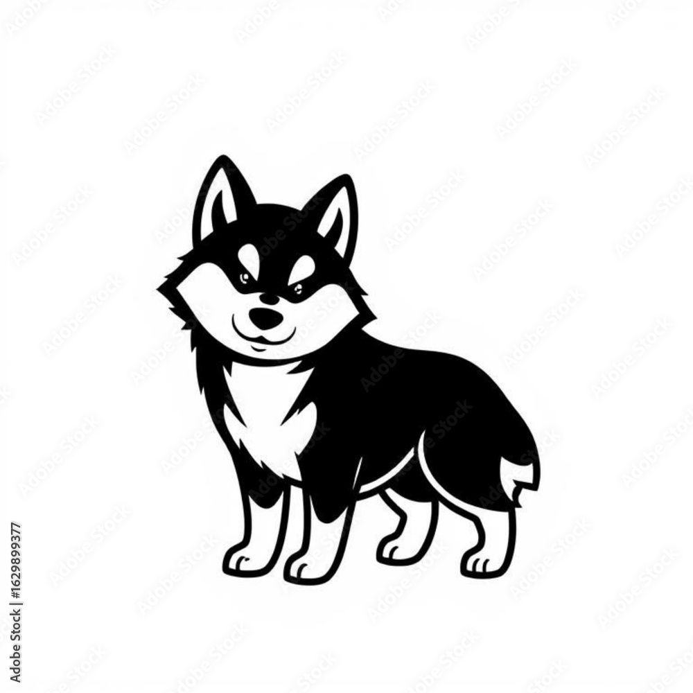 Obraz premium Chusky Animal Icon