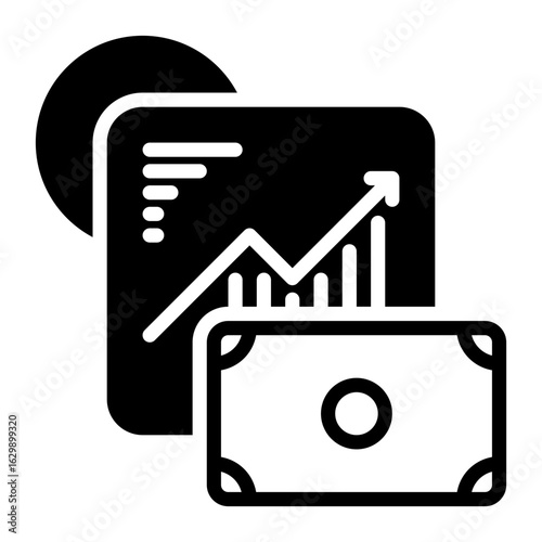 money icon, glyph icon style