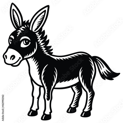 Cartoon jackal isolated on white background illustration vector