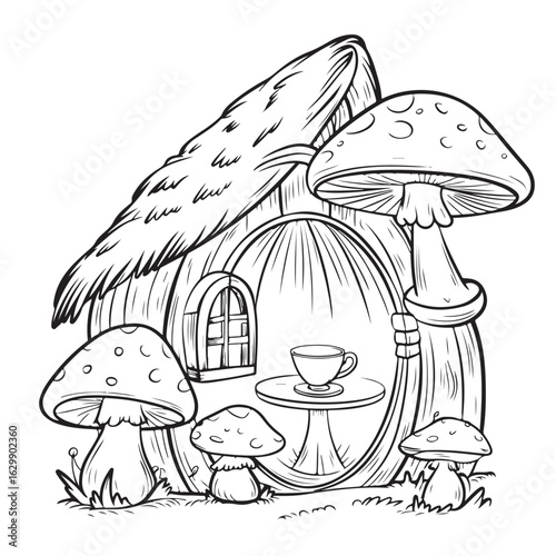 mushrooms in the forest