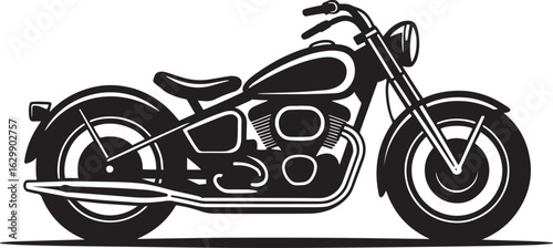 Motorcycle Icon Vector Illustration Symbol of Freedom Adventure and Road Transportation