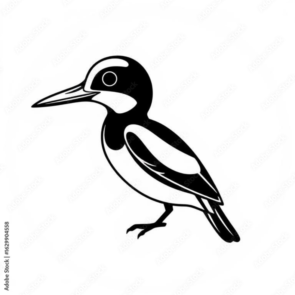 Obraz premium Common Goldeneye Animal Icon